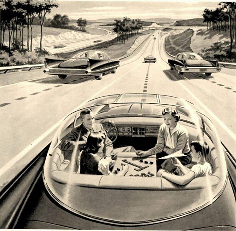 Таким видели в 1960-м году самоуправляемый автомобиль будущего