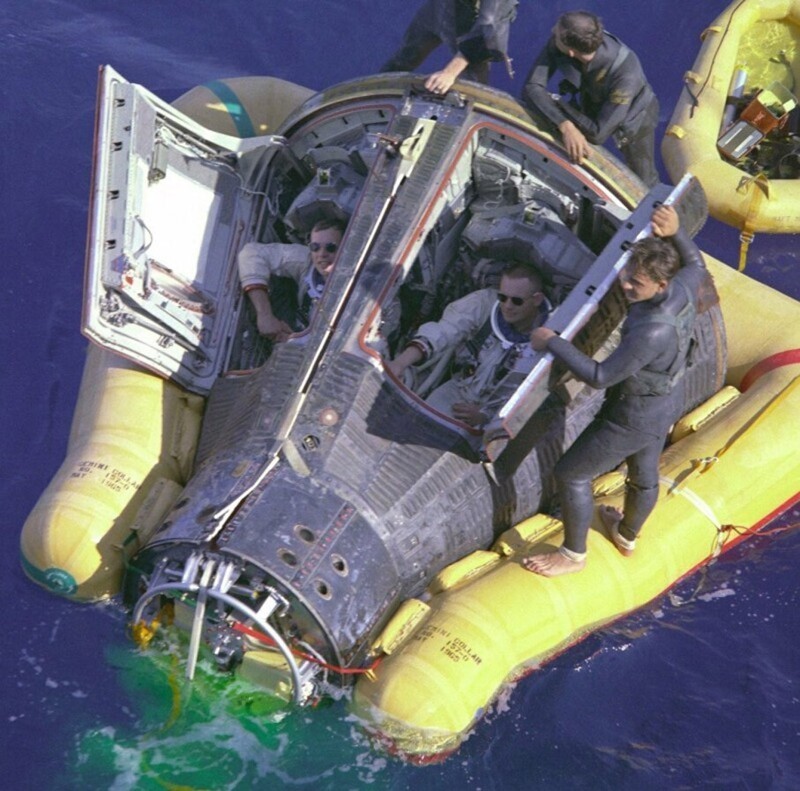 Возвращение на Землю экипажа Gemini VIII — Армстронга и Скотта