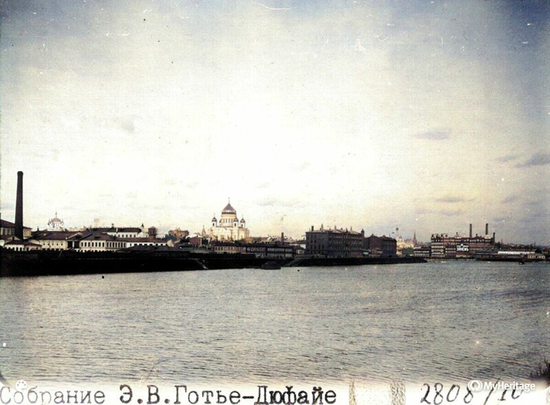 Вид от Крымского моста в сторону центра  1912 год.