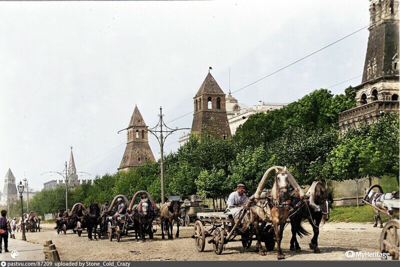 Кремлевская набережная  1911 год.