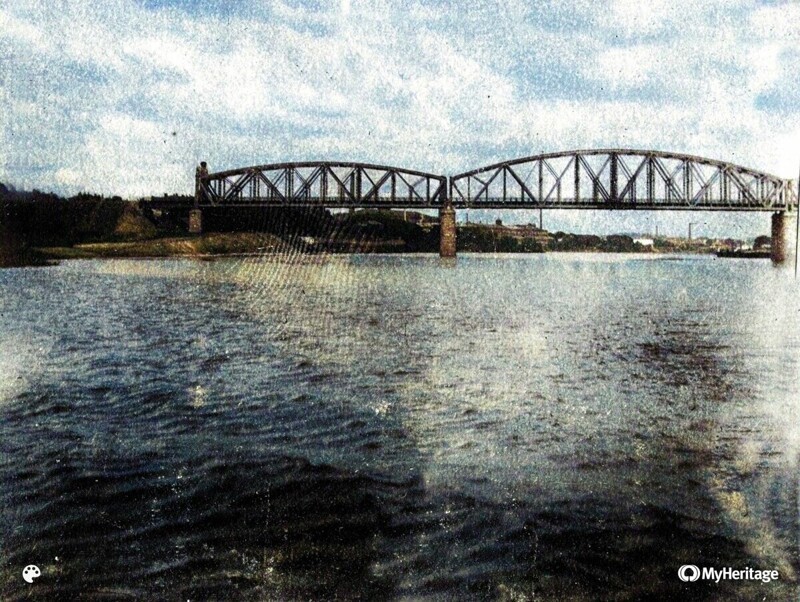 Алексеевский мост окружной железной дороги  1907 год.