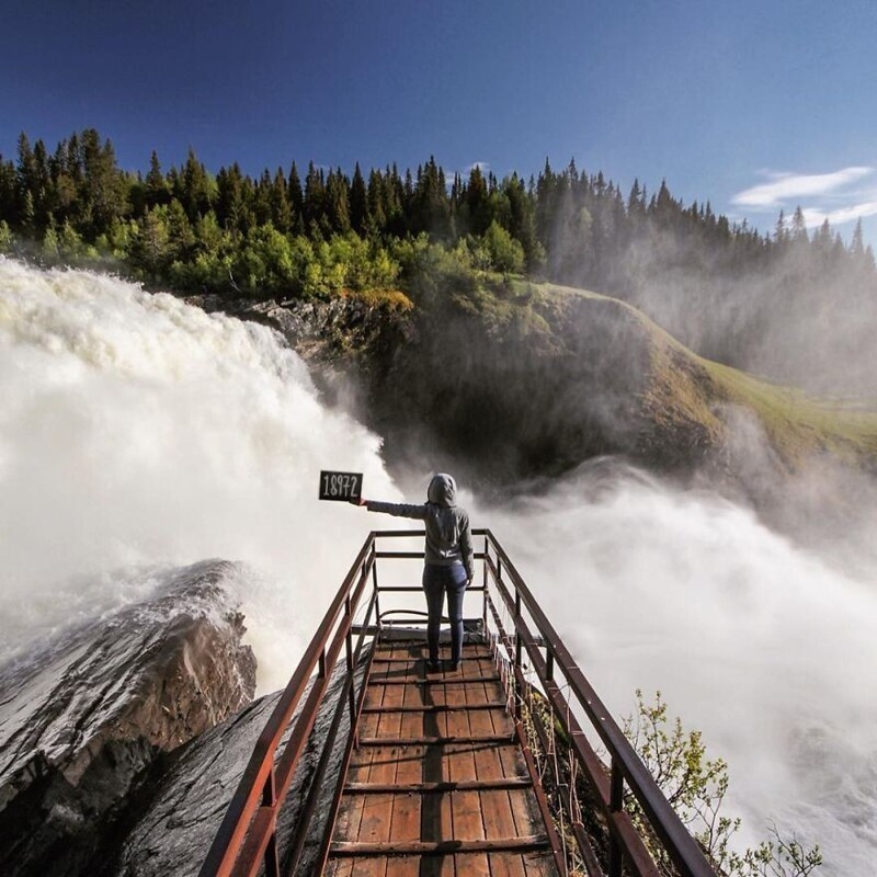 Водопад Тэннфорсен, Швеция