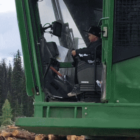 Будущий дровосек растет