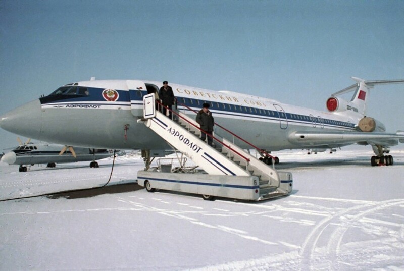 Правительственный самолет Ту-154, 1991 год