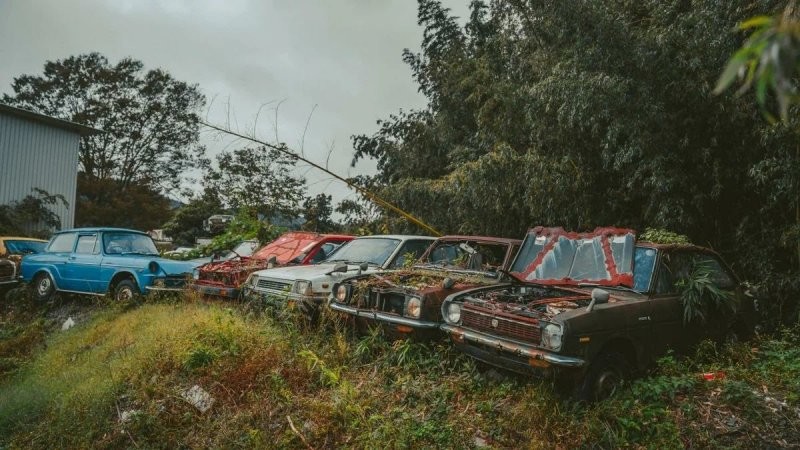 Красиво, но грустно: «кладбище» забытых автомобилей в Японии