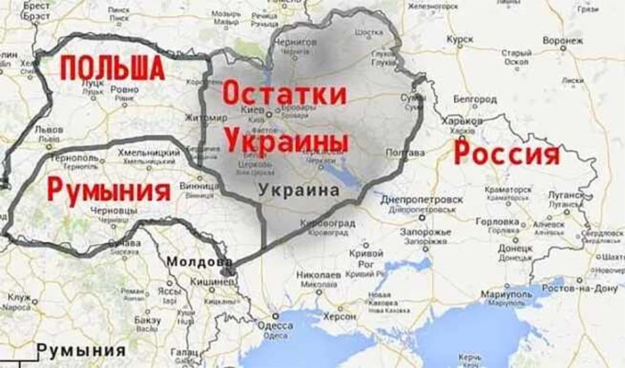 Политическая карта границы россии и украины
