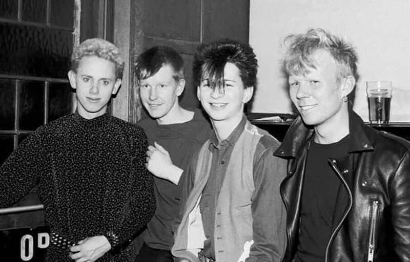 Группа Composition of Sound, позже ставшая Depeche Mode, 1980 год