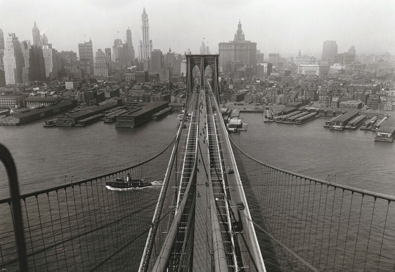 Вид Манхэттена с Бруклинского моста, 24 апреля 1933 года.