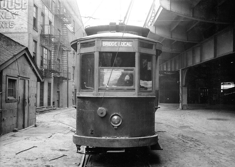 Трамвай № 311 в трамвайном парке, 22 марта 1928 года.