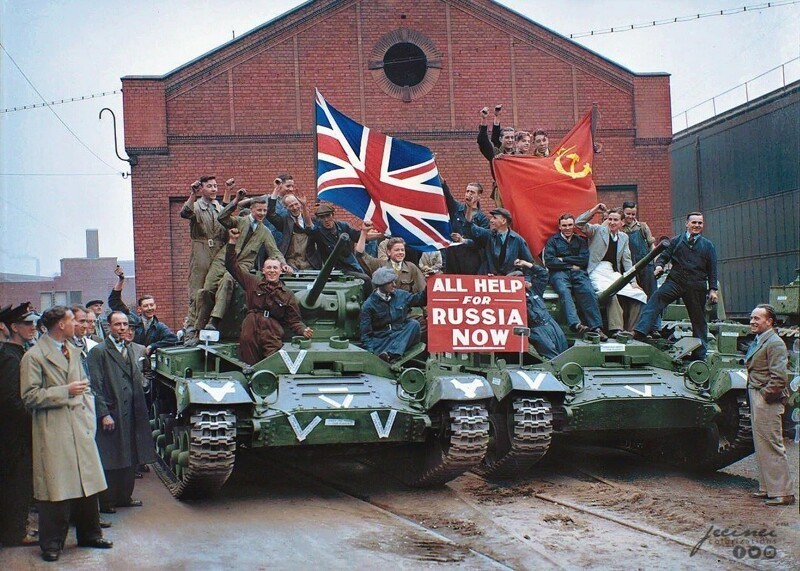 "Поможем России сейчас!" Английские танки "Валентайн" для поставки по Ленд-лизу, 22 сентября 1941 год