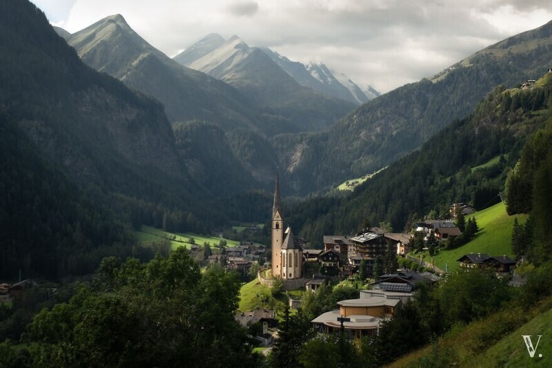 Вид в Хайлигенблуте, австрийские Альпы