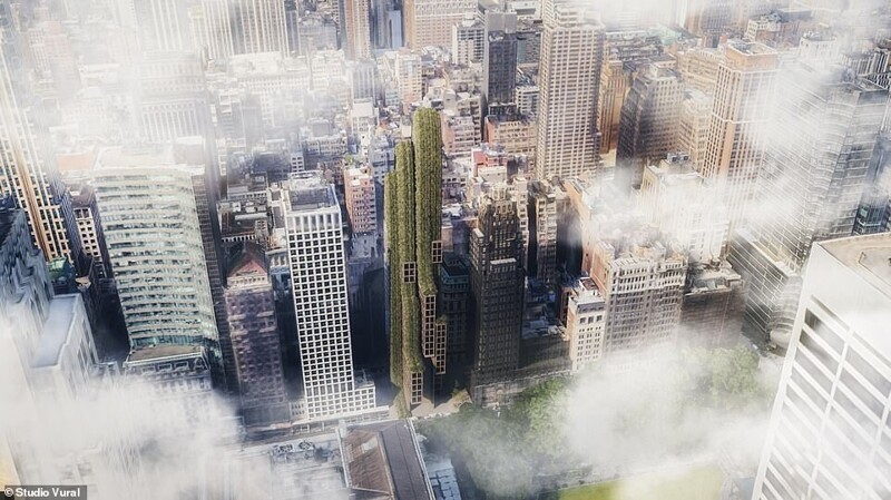 В Нью-Йорке построят небоскрёб, покрытый лилиями