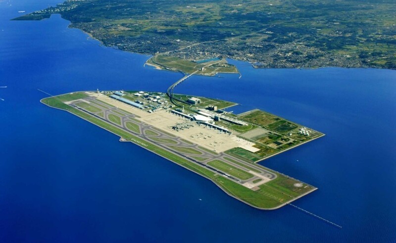 5 метров над уровнем моря: искусственный остров-аэропорт Японии