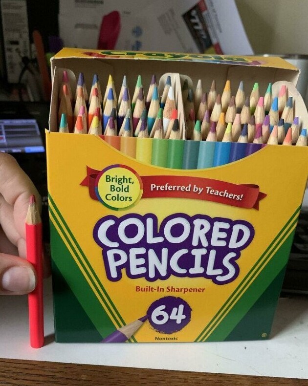 Интересно, длина карандашей указывается на коробке? 