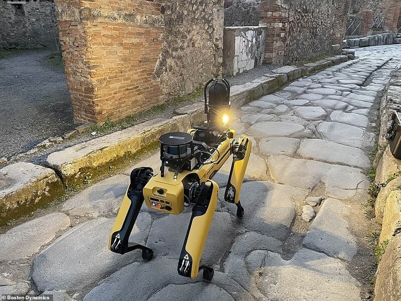 Робот-собака Spot помогает охранять Помпеи