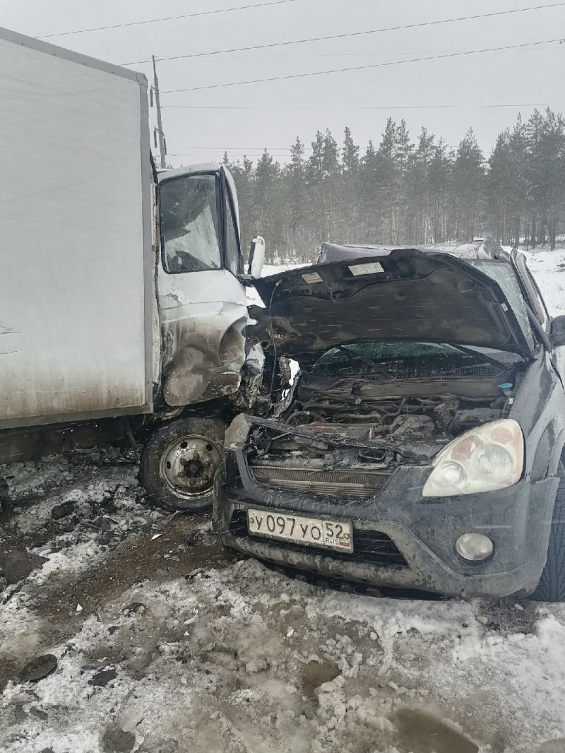 Авария дня. Уход от столкновения на встречку в Нижегородской области