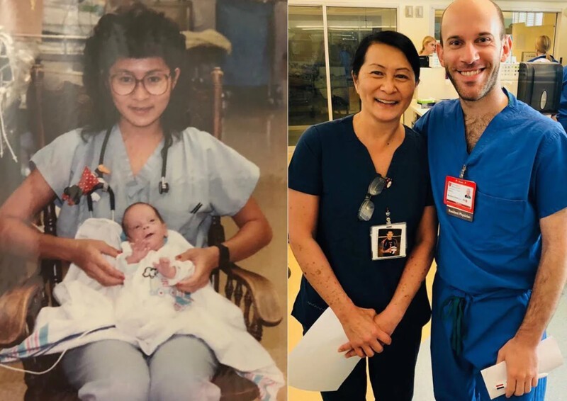 Медсестра обнаруживает, что коллега доктор был недоношенным ребенком, о котором она заботилась 28 лет назад