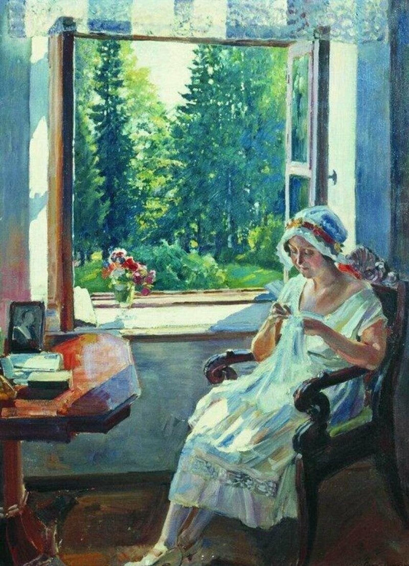 Виноградов Сергей Арсеньевич "Утро (И.К.Войцеховская)" (1925)