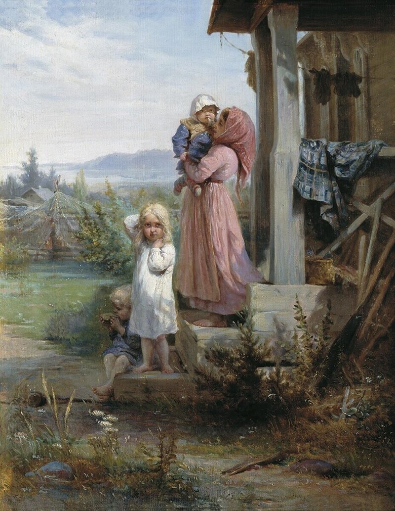 Николай Андреевич Кошелев. «Утро в деревне» (1880е)
