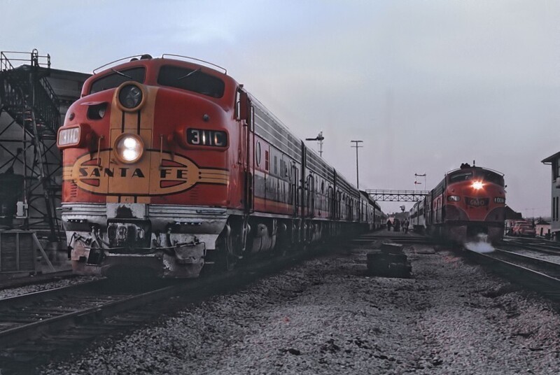 Апрель 1972 года. Станция Джолиет, штат Иллинойс. Фото Roger Puta.