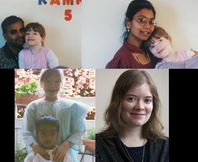 Камна Шастри — американка индийского происхождения, родившаяся с альбинизмом, на фото она со своими родителями и братом