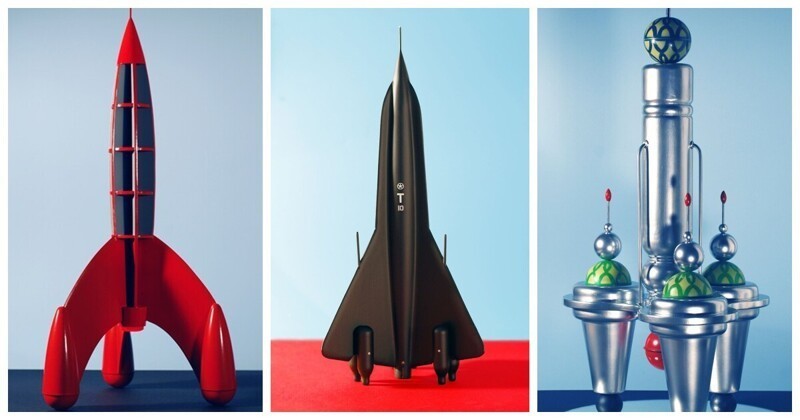 Дизайнер создаёт модели ракет из мусора, найденного на улице