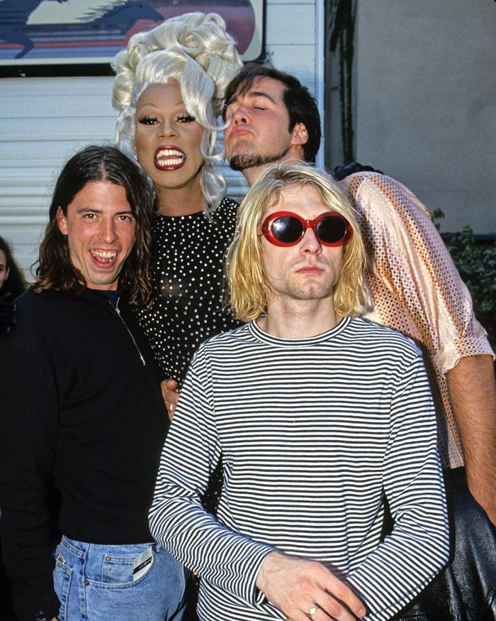 3. Ру Пол и Nirvana на премии MTV Music Awards, 1993 год