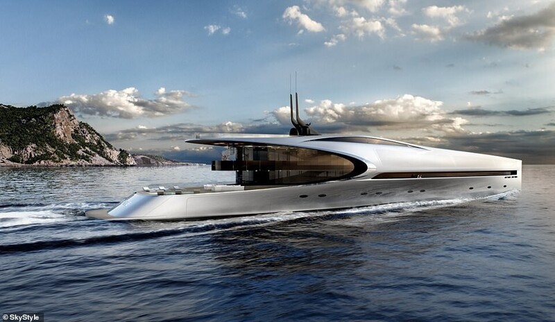 Дизайнеры создали роскошную яхту-лезвие