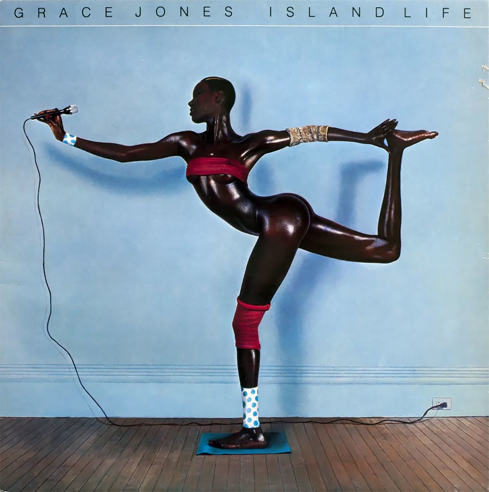 10. Грейс Джонс - Island Life, Island Records, 1985. Автор Жан-Поль Гуд (дизайн Грега Порто)