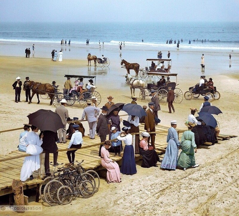 Пляж Дейтона-Бич в США, 1904 год