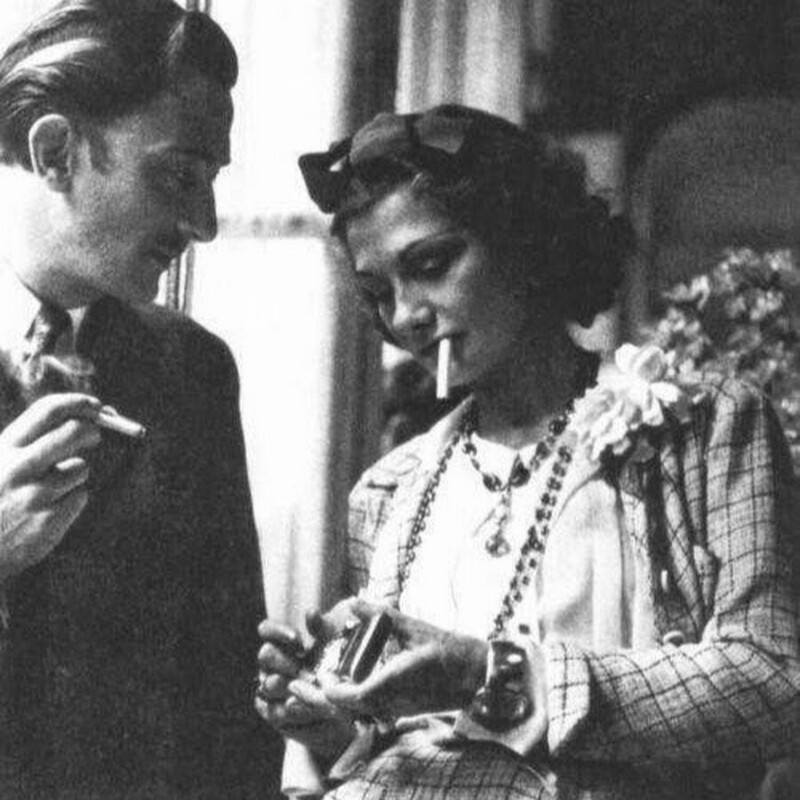 Коко Шанель и Сальвадор Дали (1938г.). Пойдём-ка, покурим..