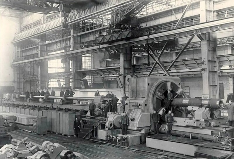 Станок на Краматорском заводе тяжёлого станкостроения, СССР, 1954 год