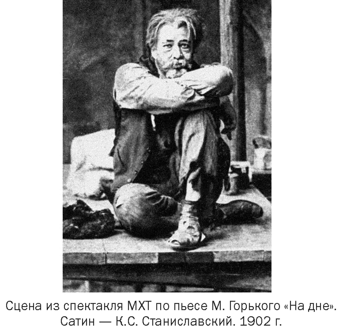 Постановка пьесы Горького «на дне» (1902 г.),