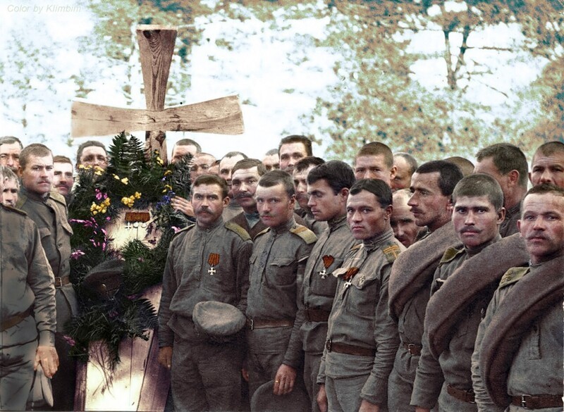 Похороны русского солдата, Первая мировая война. 1916 год