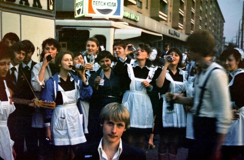 Празднование последнего звонка в Москве. 25 мая 1981 года