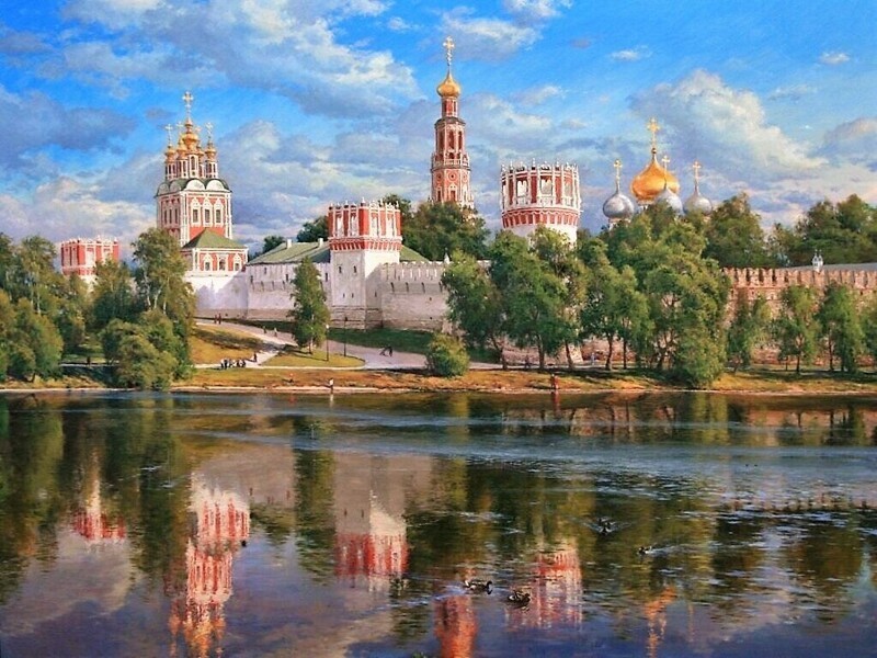 «Новодевичий монастырь», 2012, холст, масло
