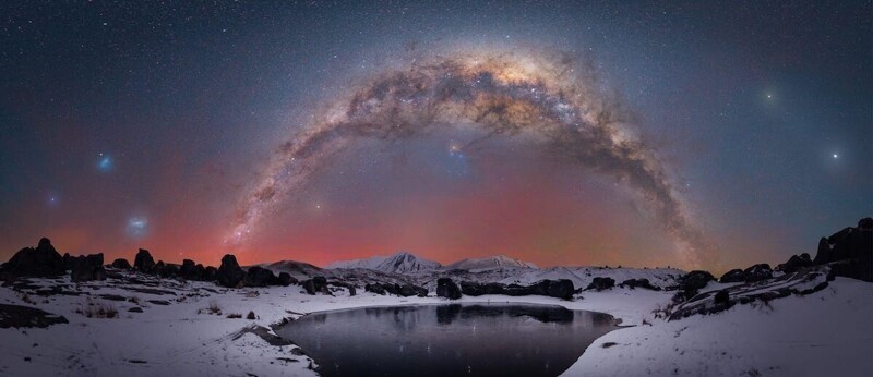 Касл Хилл, Новая Зеландия - уединённый рай для астрофотографов. Фотограф Nick Faulkner