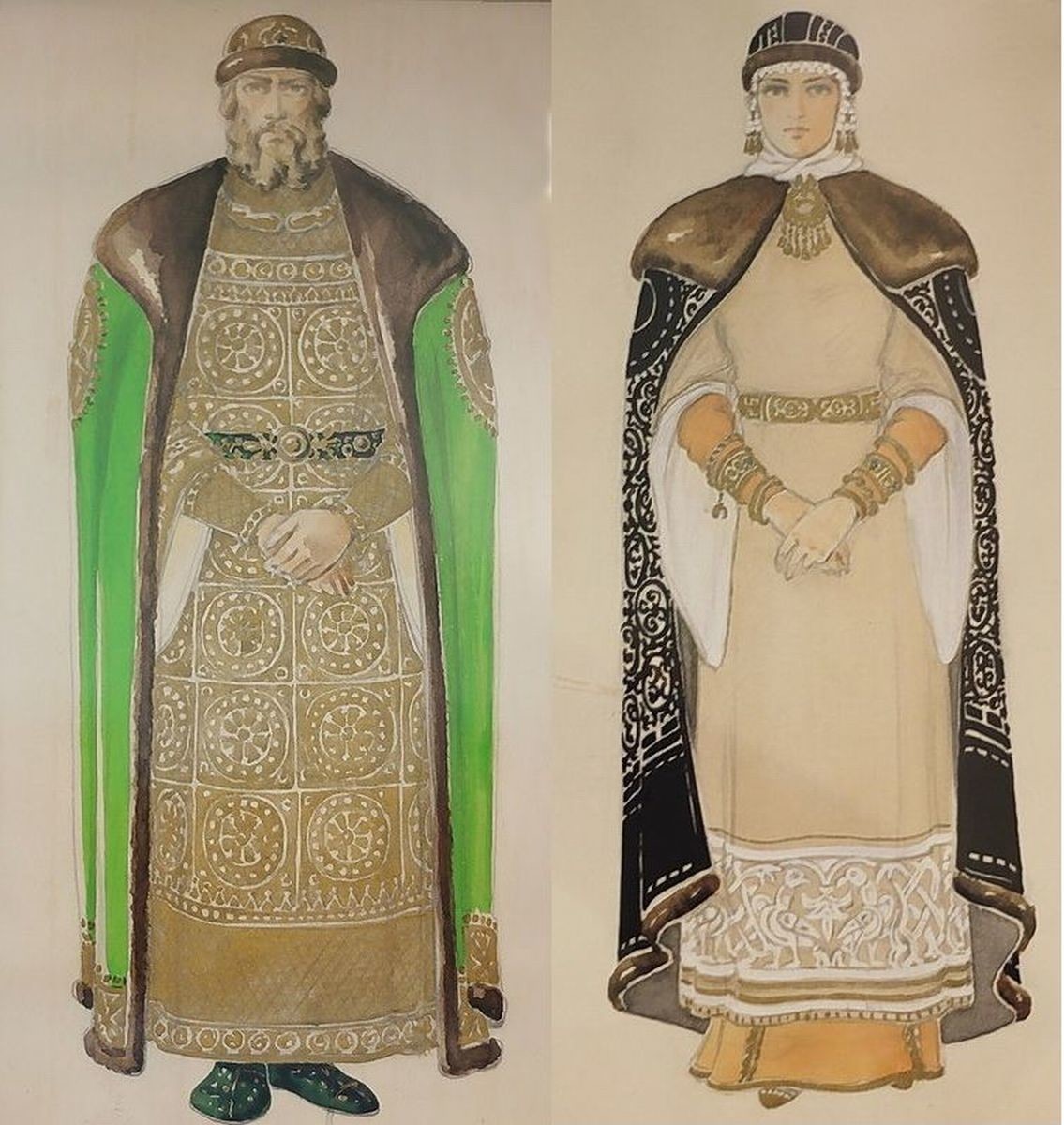 Одежда княгинь древней Руси 13 век