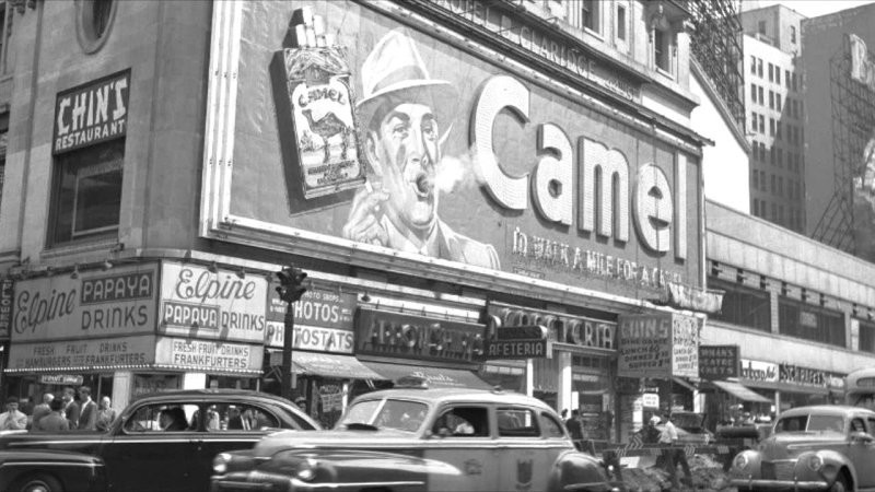 Реклама сигаретной продукции Camel в 40-х годах