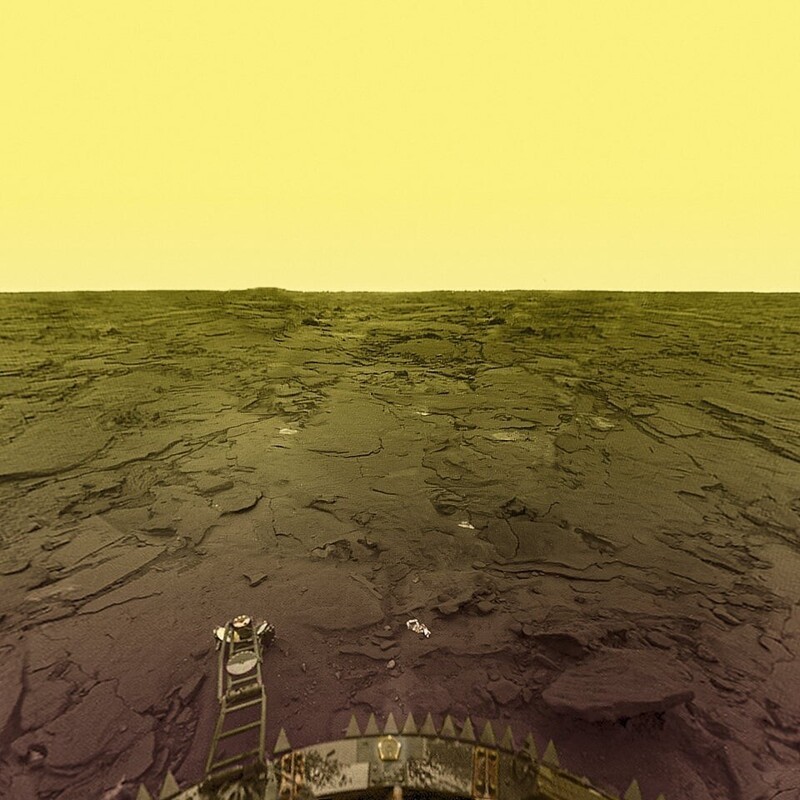 Фотография с поверхности Венеры, 1975 год