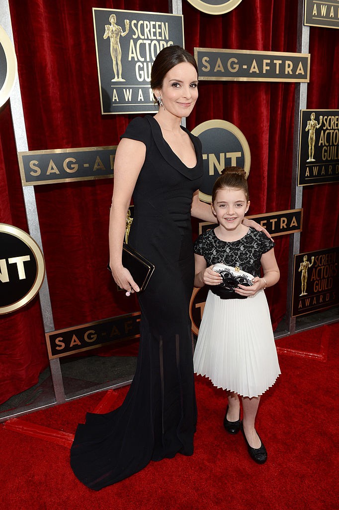 10. Тина Фей с дочерью Элис Ричмонд на церемонии Screen Actors Guild Awards в 2014 году