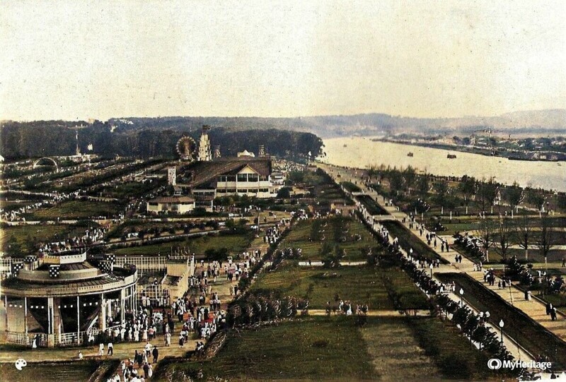 Общий вид парка  1940 год
