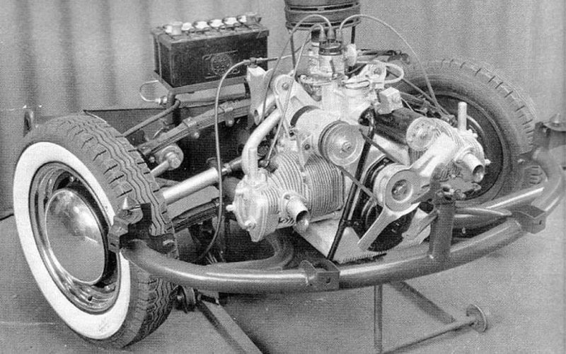 Двигатель и элементы передней подвески
