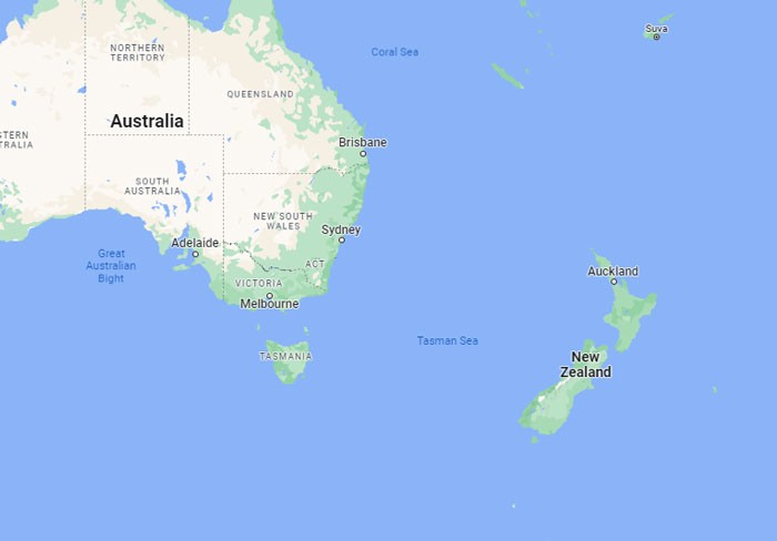12. "Расстояние между Новой Зеландией и Австралией примерно такое же, как расстояние между Нидерландами и Ливией"
