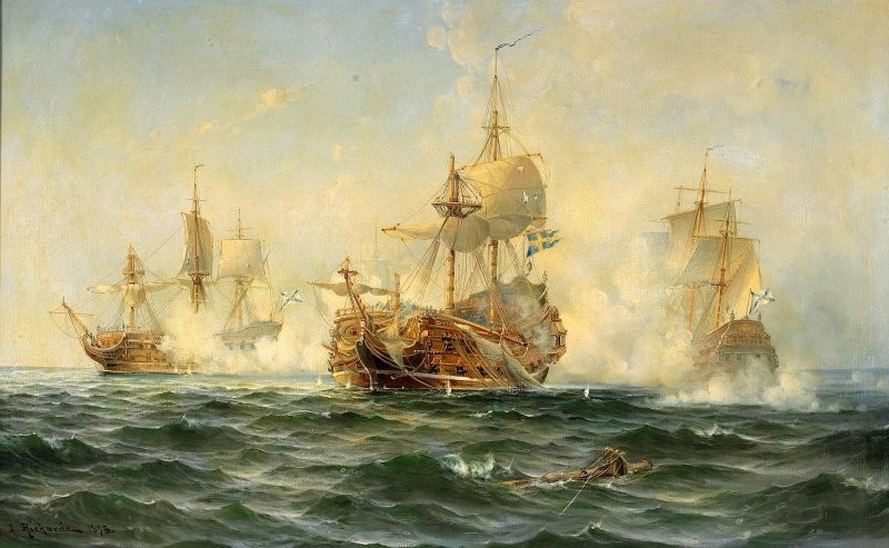Первые сражения Балтийского флота России — Гангут и Эзель