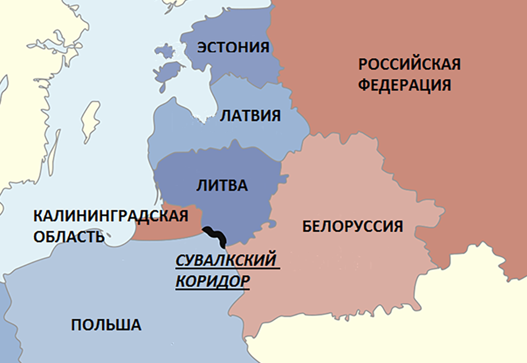 С кем граничит литва. Сувалкский коридор Прибалтика. Калининград границы. Сувалкский коридор на карте. Карта границы Калининграда Литвы и Белоруссии.