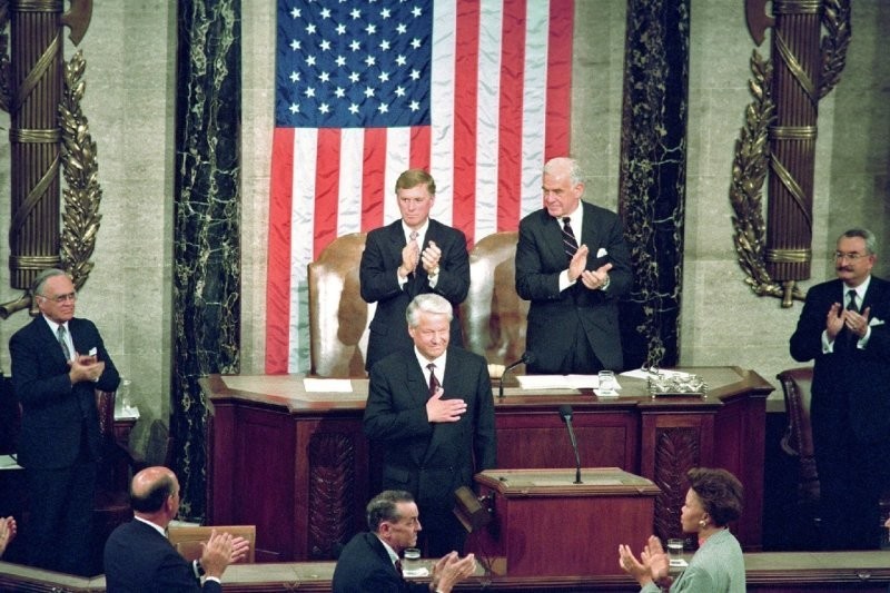 Выступление Бориса Ельцина в Конгрессе США 30 лет назад — 17 июня 1992 года