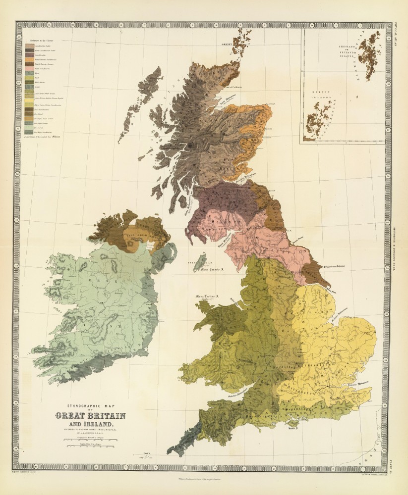 Этнография Британии и Ирландии, 1856 г.