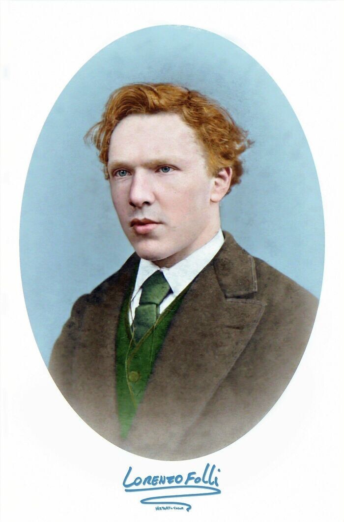 25. Винсент Ван Гог в возрасте 19 лет, 1872 год