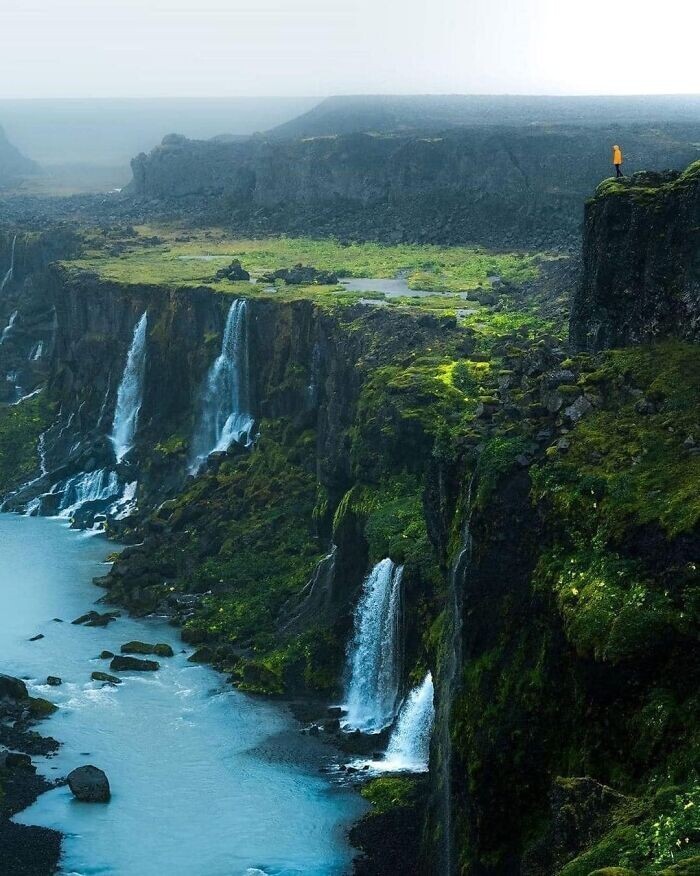 28. Удивительный вид, водопады в Исландии